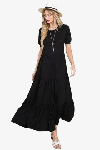 Short Sleeve Maxi Dress