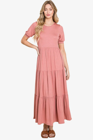 Short Sleeve Maxi Dress