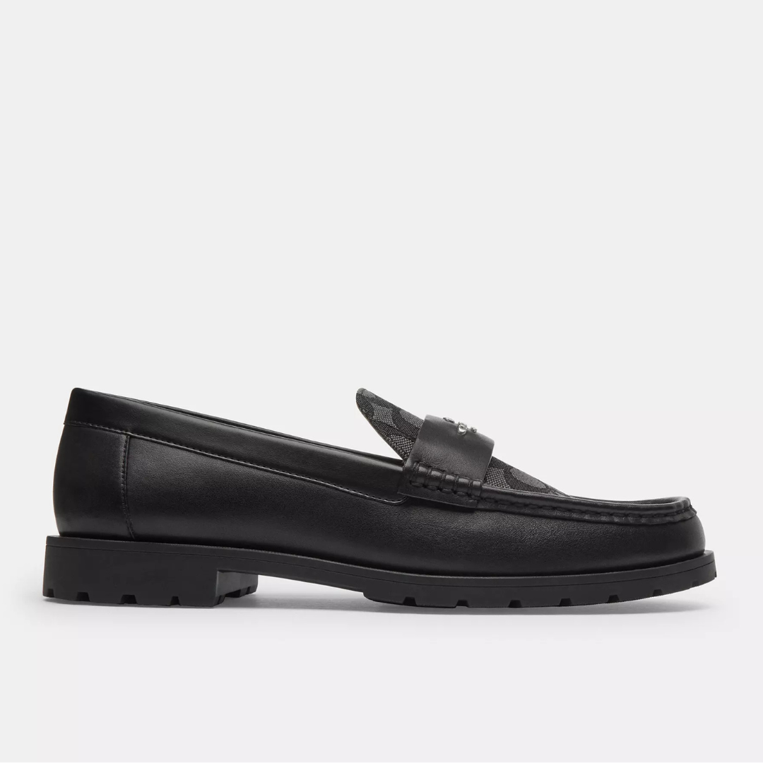 Coach Janie Loafer In Signature Jacquard