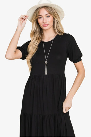 Short Sleeve Maxi Dress