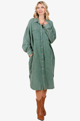 Midi Shirt Dress