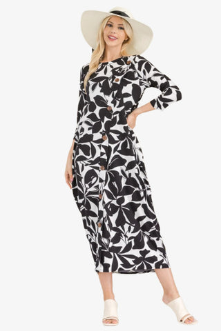 Full Size Contrast Dress