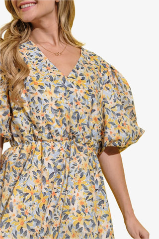 Floral Puff Sleeve Dress