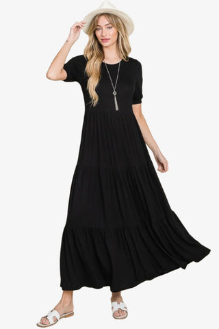 Short Sleeve Maxi Dress