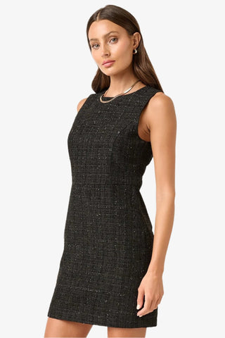 Tweed Sleeveless Mini Dress