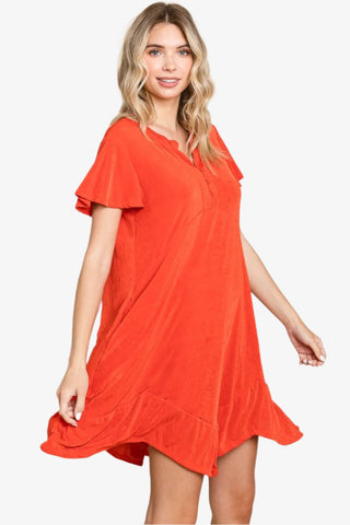 Scarlet Short Sleeve Dress