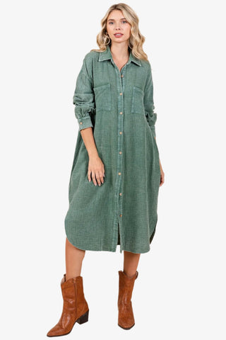 Midi Shirt Dress