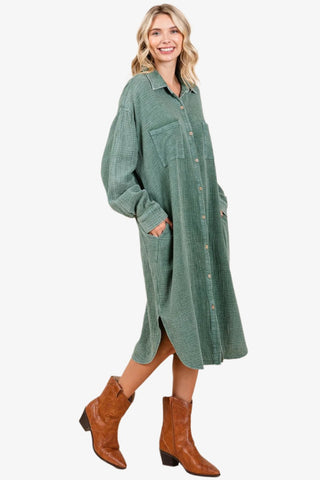 Midi Shirt Dress