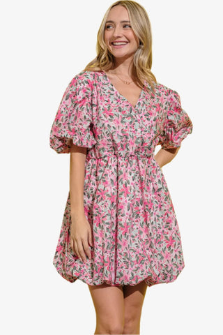 Floral Puff Sleeve Dress