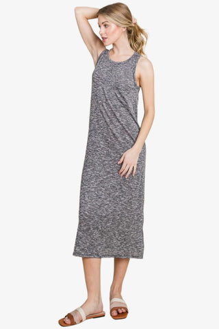 Round Neck Midi Tank Dress